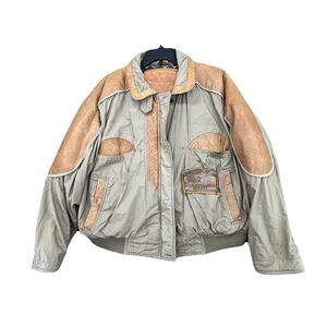 Vintage AVANTI Bomber Jacket‎ Leather 80s Medium